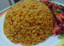 Kıymalı Bulgur Pilavı