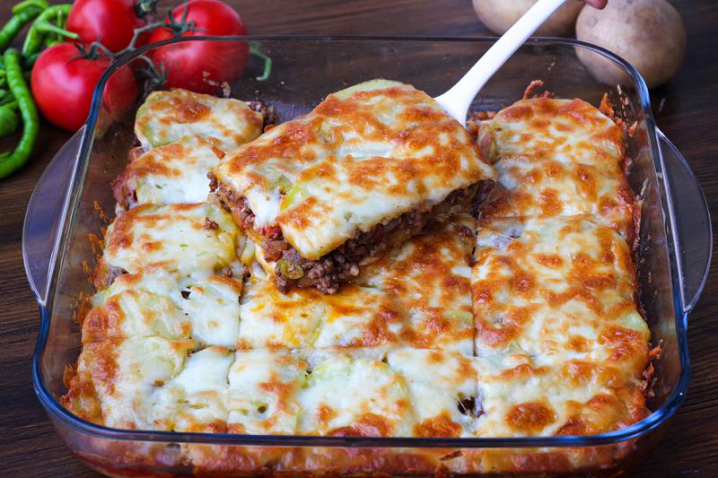 Fırında Kıymalı Patates